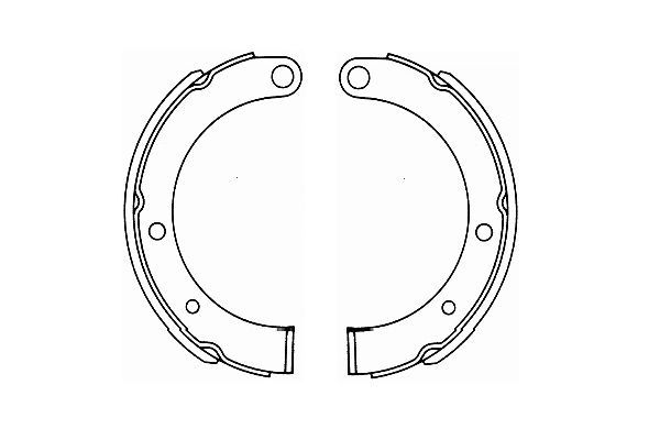 Bremsbackensatz KAVO PARTS KBS-6423