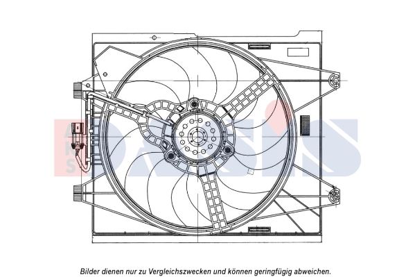 Lüfter, Motorkühlung AKS DASIS 088134N