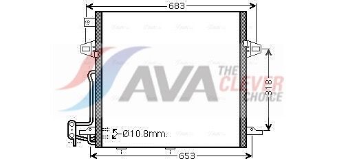 Kondensator, Klimaanlage AVA QUALITY COOLING MS5406D