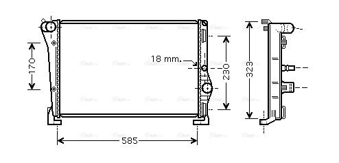 Kühler, Motorkühlung AVA QUALITY COOLING lca2088