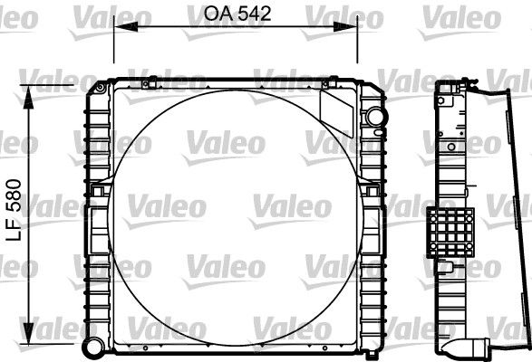 Kühler, Motorkühlung VALEO 731534