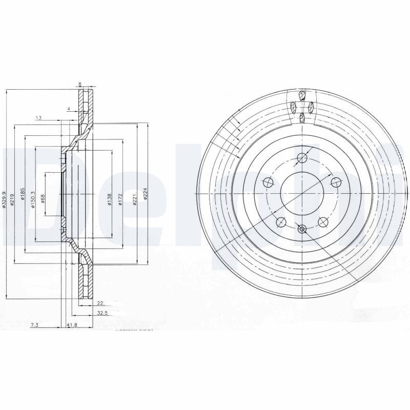 Bremsscheibe DELPHI BG3991