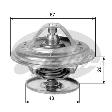 Thermostat, Kühlmittel GATES TH11886G1