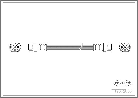 Bremsschlauch CORTECO 19032603
