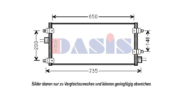 Kondensator, Klimaanlage AKS DASIS 302005N