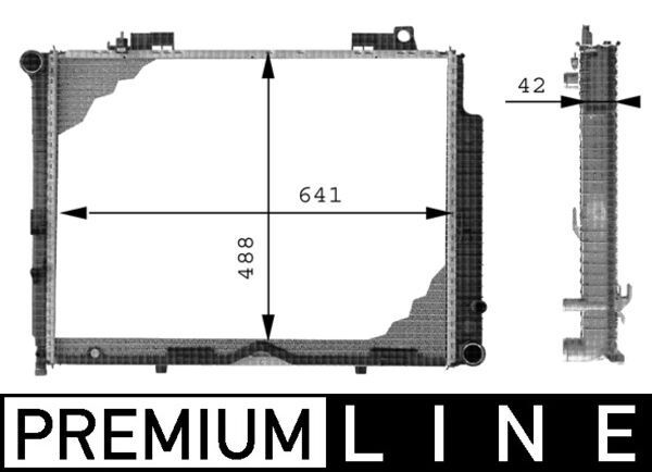 Kühler, Motorkühlung MAHLE CR317000P