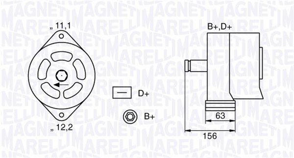 Generator MAGNETI MARELLI 063320025010