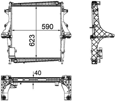 Kühler, Motorkühlung MAHLE CR1172000P