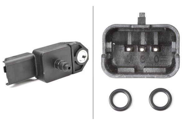 Sensor, Ladedruck HELLA 6pp 009 400-521