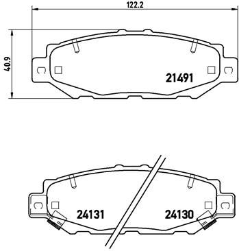 Bremsbelagsatz, Scheibenbremse BREMBO P 83 038