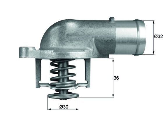 Thermostat, Kühlmittel MAHLE TI21287D
