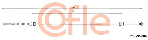 Seilzug Schaltgetriebe COFLE 2CB.VK009