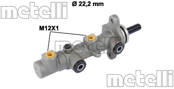 Hauptbremszylinder METELLI 05-0825
