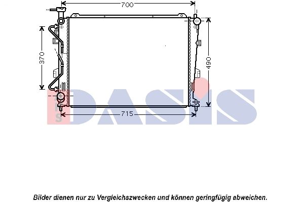 Kühler, Motorkühlung AKS DASIS 510097N