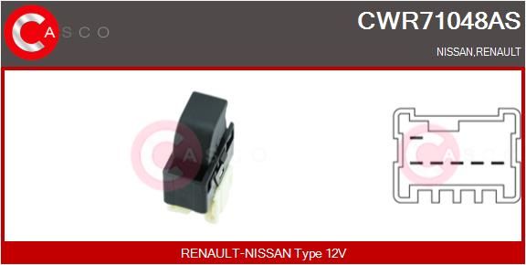Schalter Fensterheber Casco CWR71048AS