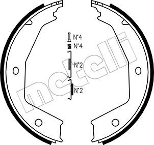 Bremsbackensatz, Feststellbremse METELLI 53-0331K