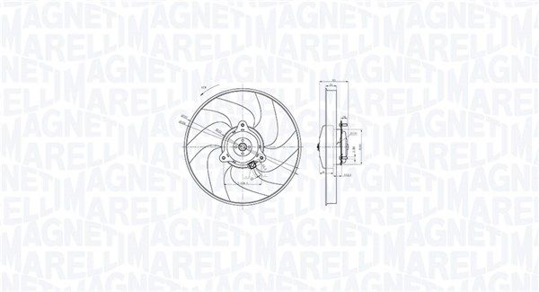 Lüfter, Motorkühlung MAGNETI MARELLI 069422866010