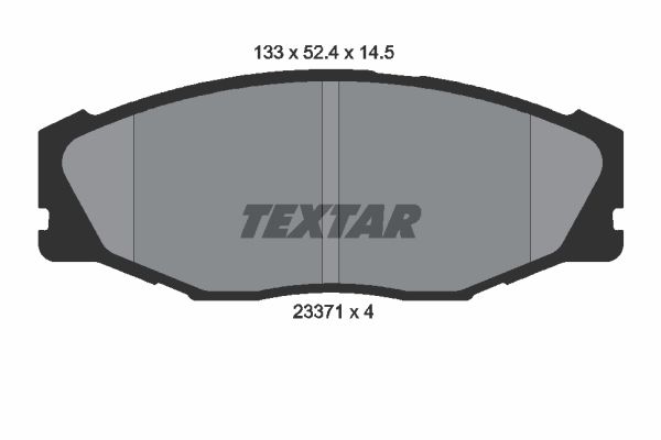 Bremsbelagsatz, Scheibenbremse TEXTAR 2337101