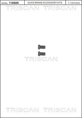 Schraubensatz, Bremsscheibe TRISCAN 8105116009