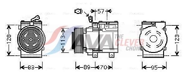 Kompressor, Klimaanlage AVA QUALITY COOLING KAAK137