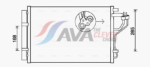 Kondensator, Klimaanlage AVA QUALITY COOLING HYA5308D