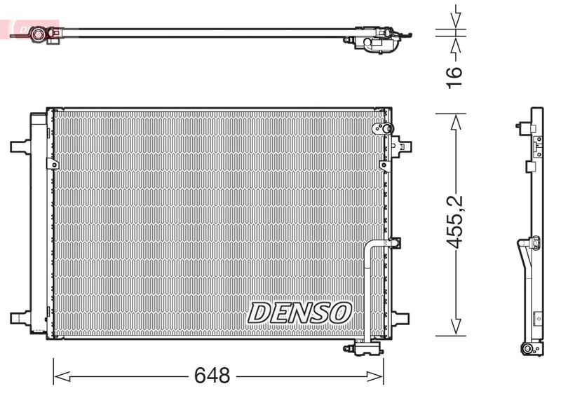 Klimakondensator Klimakühler Denso DCN02042