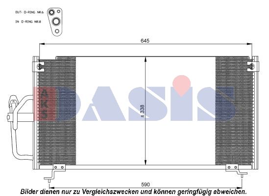 Kondensator, Klimaanlage AKS DASIS 142017N
