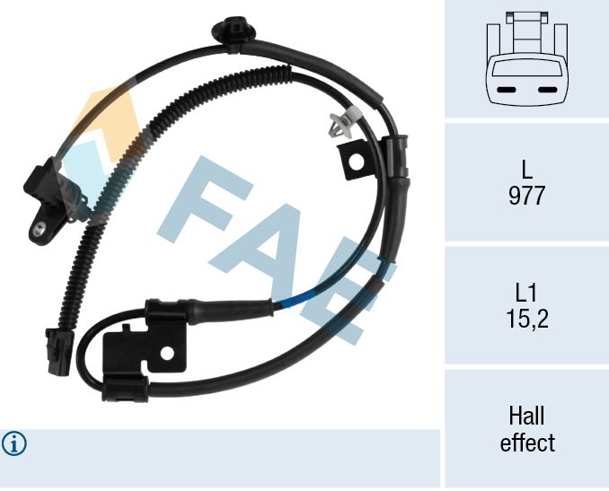 Sensor, Raddrehzahl FAE 78756