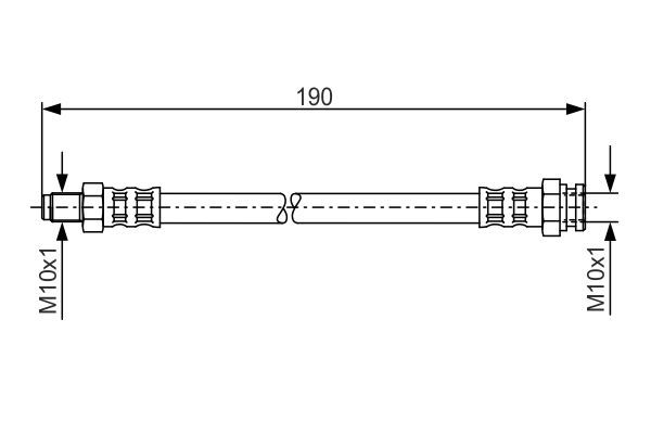 Bremsschlauch BOSCH 1 987 481 011