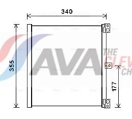 Kondensator, Klimaanlage AVA QUALITY COOLING PR5088
