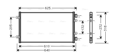 Kondensator, Klimaanlage AVA QUALITY COOLING ft5219