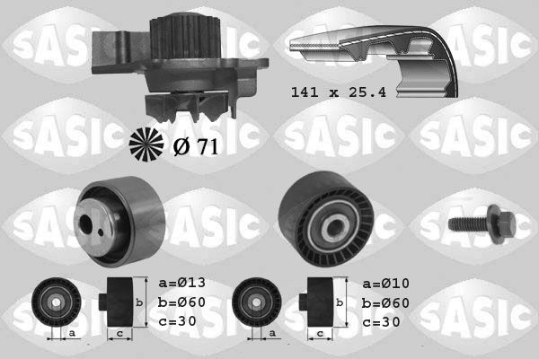 Wasserpumpe + Zahnriemensatz SASIC 3900012