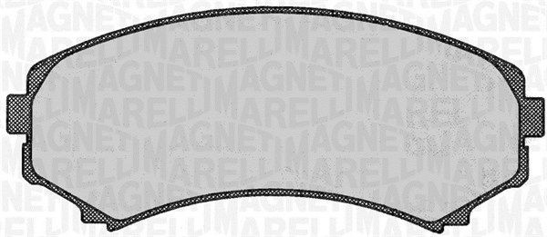 Bremsbelagsatz, Scheibenbremse MAGNETI MARELLI 363916060342