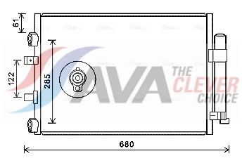 Kondensator, Klimaanlage AVA QUALITY COOLING FDA5484D
