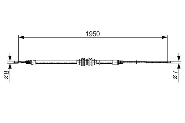 Seilzug, Feststellbremse BOSCH 1 987 482 785