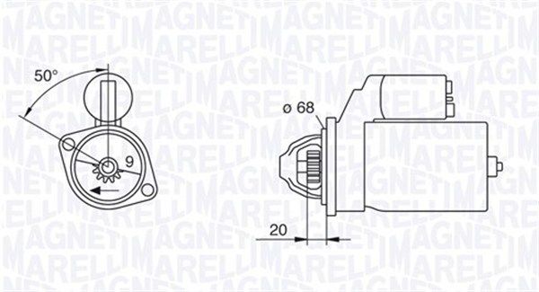 Starter MAGNETI MARELLI 063226801010