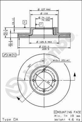 Bremsscheibe BREMBO 09.6709.10