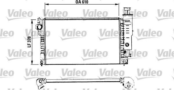 Kühler, Motorkühlung VALEO 730575