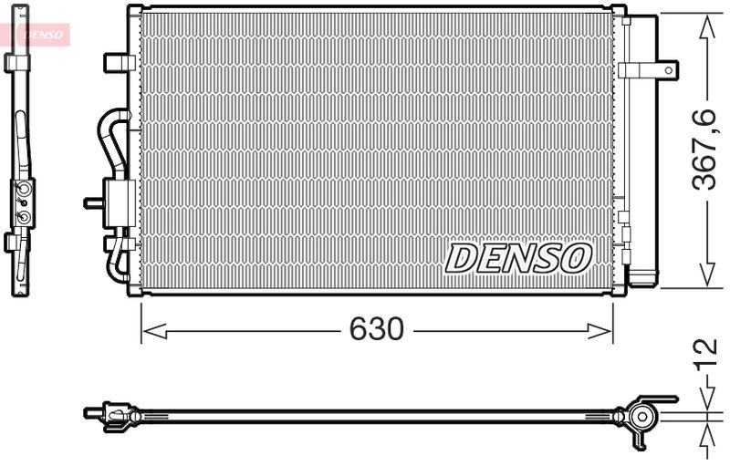 Klimakondensator Klimakühler Denso DCN20050