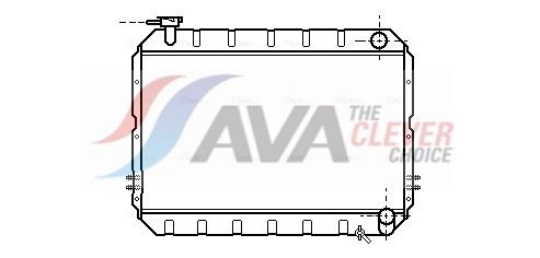 Kühler, Motorkühlung AVA QUALITY COOLING TO2217