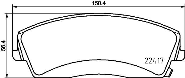 Bremsbelagsatz, Scheibenbremse BREMBO P 18 034