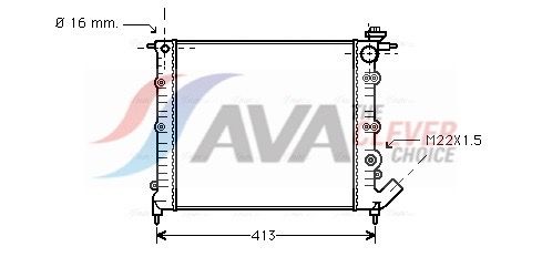 Kühler, Motorkühlung AVA QUALITY COOLING RT2120