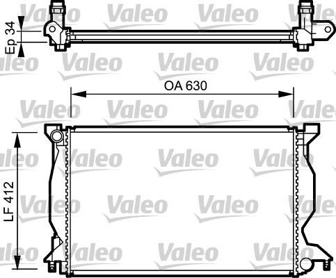 Kühler, Motorkühlung VALEO 734268