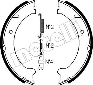 Bremsbackensatz, Feststellbremse METELLI 53-0480K