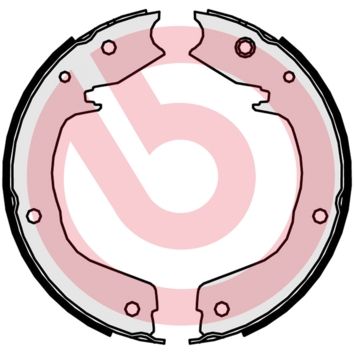 Bremsbackensatz, Feststellbremse BREMBO S 54 524