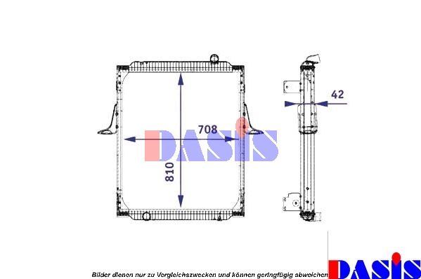Kühler, Motorkühlung AKS DASIS 390008N