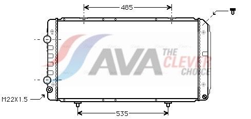 Kühler, Motorkühlung AVA QUALITY COOLING PEA2146