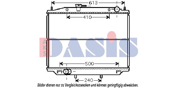 Kühler, Motorkühlung AKS DASIS 070128N