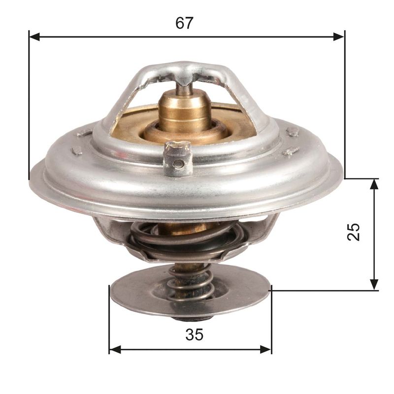 Thermostat, Kühlmittel GATES th14380g1