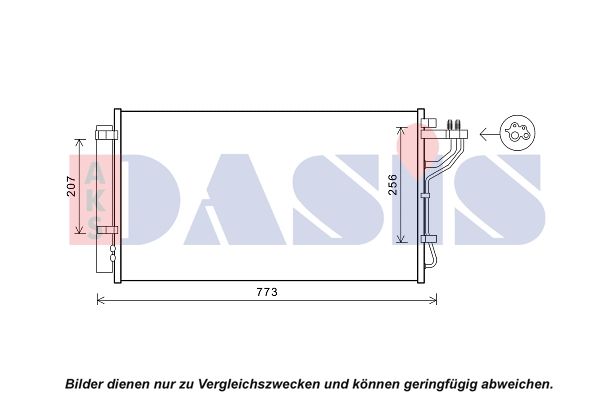 Kondensator, Klimaanlage AKS DASIS 512091N